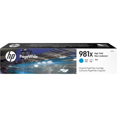 Hp Cartuccia ink originale 981X Ciano L0R09A 10.000 pag