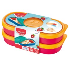 Snack box Picnik Concept rosa corallo Maped set 2 pezzi