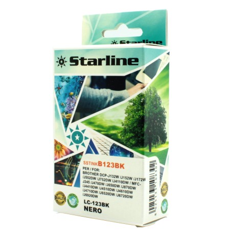 Starline Cartuccia ink per Brother Nero LC123BK 20