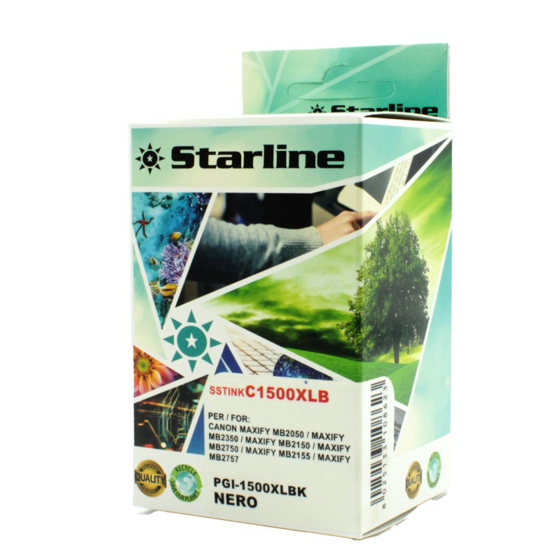 Starline Cartuccia ink per Canon Nero PGI1500XLBK 36ml