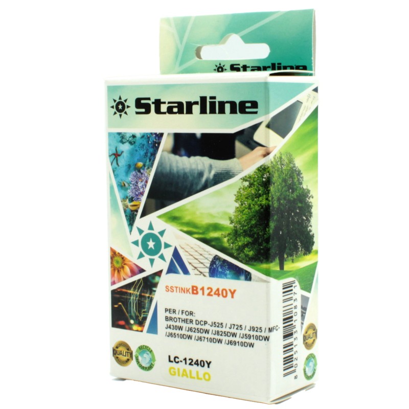 Starline Cartuccia ink per Brother Giallo LC1240Y 12ml