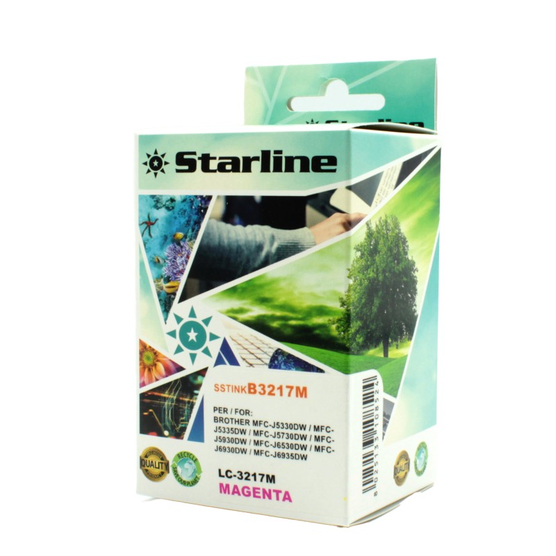 Starline Cartuccia ink per Brother Magenta LC3217M 9ml