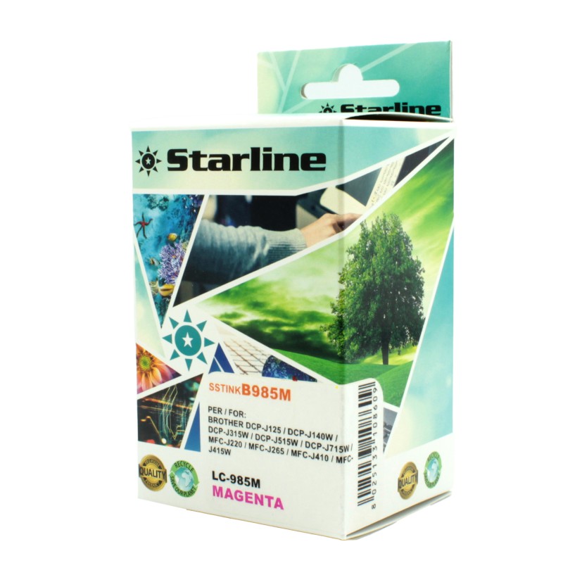 Starline Cartuccia ink per Brother Magenta LC985M 15ml