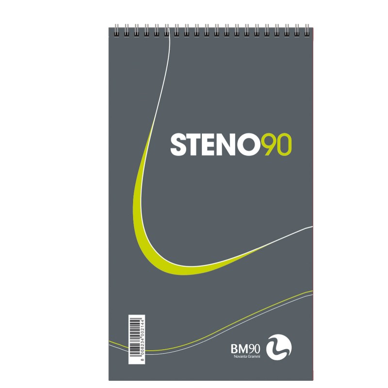 Blocco spiralato Steno 90 130 x 225mm 90gr 60 fogli BM