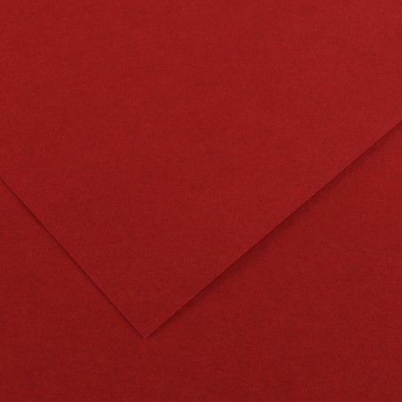 Foglio Colorline 70x100 cm 220 gr rosso granata Canson