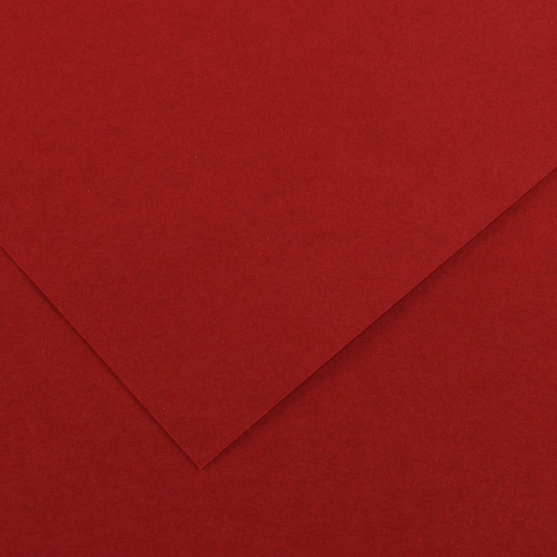 Foglio Colorline 70x100 cm 220 gr rosso granata Canson