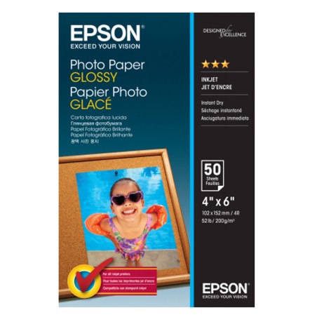 Epson Photo Paper Glossy 10 x 15cm 50 Fogli C13S042547