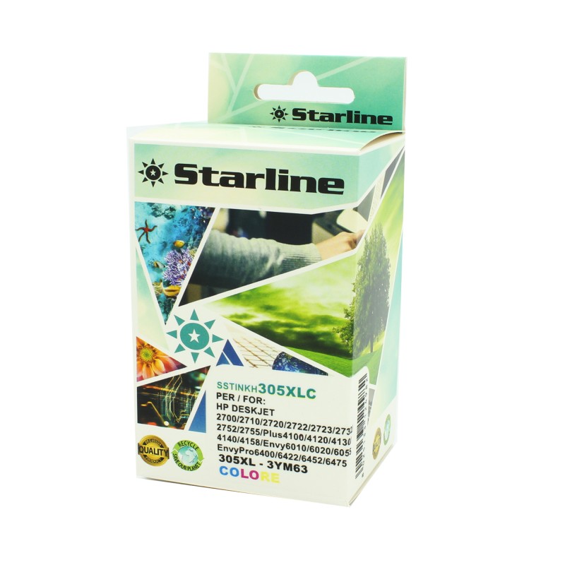 Starline Cartuccia Ink Compatibile HP 305XL C/M/Y 18ml