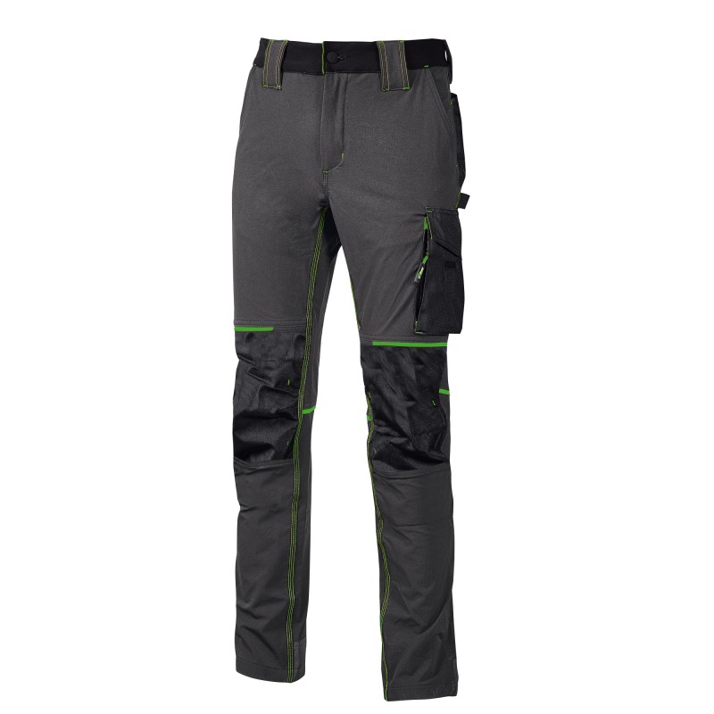 Pantalone da lavoro Atom taglia XL grigio/verde UPower