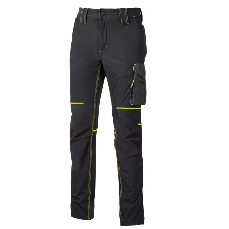 Pantalone da donna World taglia M grigio/giallo Upower