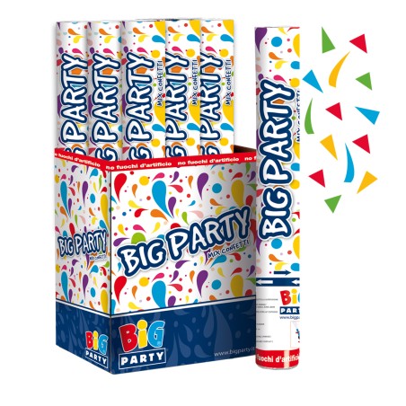 Sparacoriandoli Cannon colori assortiti 8 mt Big Party