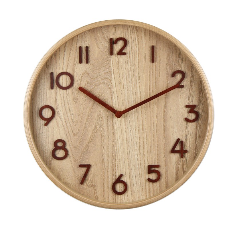 Orologio da parete Wood diametro 32 cm legno Methodo