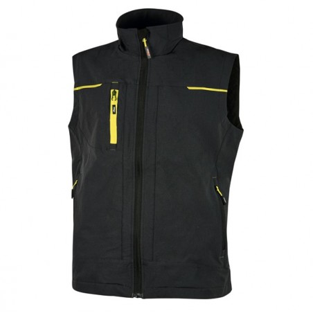 Gilet da lavoro Saturn nero/giallo taglia M UPower