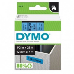 Nastro D1 450160 12 mm x 7 mt nero/blu Dymo