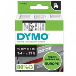 Nastro D1 458030 19 mm x 7 mt nero/bianco Dymo