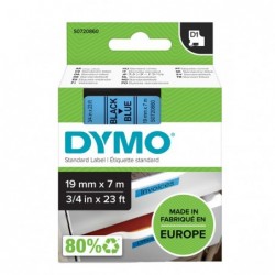 Nastro D1 458060 19 mm x 7 mt nero/blu Dymo