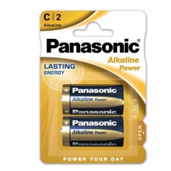 Pile Mezzatorcia C 1,5V alcalina Panasonic blister 2 pezzi