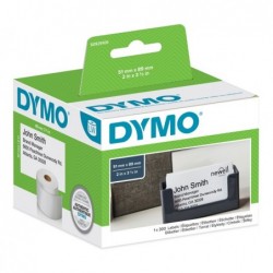 Rotolo 300 etichette LW S0929100 51x89 mm non adesivo per badge bianco Dymo