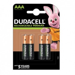 Pile ricaricabili Mini Stilo AAA Precharged 900mah Duracell blister 4 pezzi