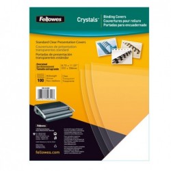 Copertine Clear A4 150 micron PVC neutro trasparente Fellowes scatola 100 pezzi