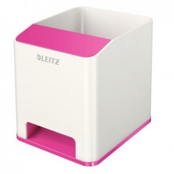 Portapenne con amplificatore WOW 9x10x10 cm fucsia Leitz