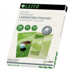 Pouches iLAM UDT plastificazione a caldo A5 154 x 216 mm 2 x 80 micron Leitz scatola 100 pezzi