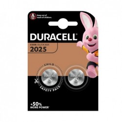 Pile litio 3V CR2025 Duracell blister 2 pile