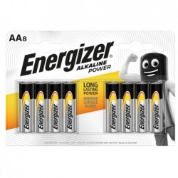 Pile stilo AA 1,5V Energizer Alkaline Power blister 8 pezzi