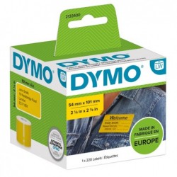 Rotolo 220 etichette per Dymo LabelWriter spedizione/badge 54x101 mm giallo Dymo