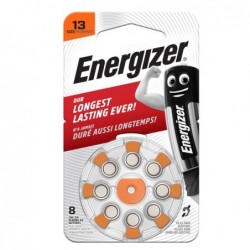 Pile per apparecchi acustici 13 Zinc Air Energizer blister 8 pezzi