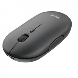 Mouse Puck ultrasottile wireless ricaricabile nero Trust