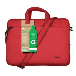 Borsa per notebook Bologna ecocompatibile da 16" rosso Trust