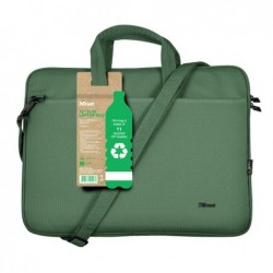 Borsa per notebook Bologna ecocompatibile da 16" verde salvia Trust