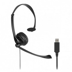 Cuffie classiche mono USBA con microfono e controllo del volume Kensington