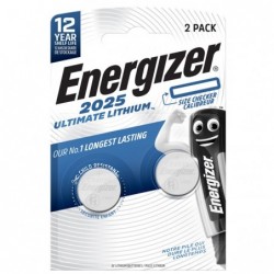 Pila CR2025 Ultimate Lithium 3 V Energizer Specialistiche conf. 2 pezzi