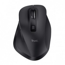 Mouse wireless Fyda ricaricabile nero Trust