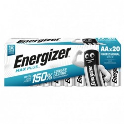 Pile alcaline AA Max Plus E91 DP20 60/120 1,5 V Energizer blister 20 pezzi