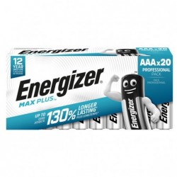 Pile alcaline AAA Max Plus E92 DP20 60/120 1,5 V Energizer blister 20 pezzi