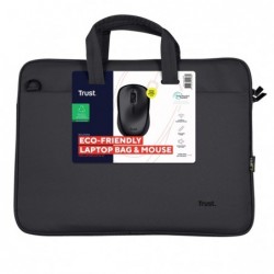 Borsa per laptop Bologna con mouse 16 " nero Trust