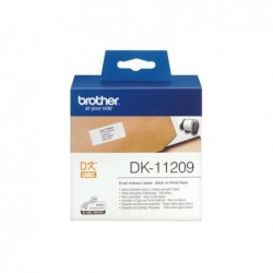 Brother Rotolo 800 Etichette 29 x 62 mm Nero/Bianco DK11209