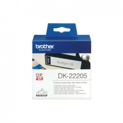 Brother Rotolo etichetta continua Nero/Bianco 62mm x 30,48mt DK22205