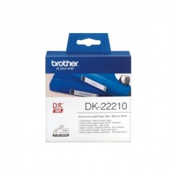 Brother Rotolo etichetta continua Nero/Bianco 29mm x 30,48mt DK22210