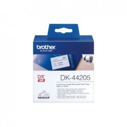 Brother Nastro adesivo Nero/Bianco 62mm x 30,48mt DK44205