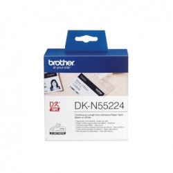 Brother Nastro non adesivo Nero/Bianco 54mm x 30,48mt DKN55224