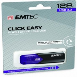 Emtec Memoria USB B110 USB 3.2 Click&Easy viola ECMMD128GB113 128 GB