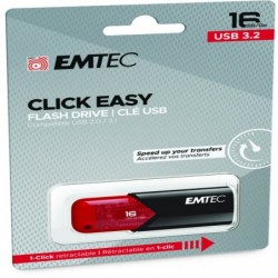 Emtec Memoria USB B110 USB 3.2 Click&Easy rosso ECMMD16GB113 16 GB