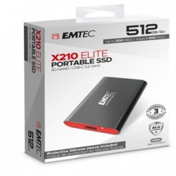 Emtec X210 External 512GB Cover Protettiva in silicone ECSSD512GX210