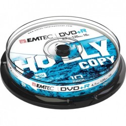 Emtec DVD+R registrabile, 4,7GB, 16x spindle conf. 10 pz