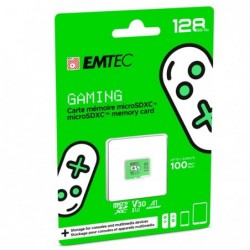 Emtec MSD Gaming UHSI U3 V30 A1 Verde 128GB ECMSDM128GXCU3G