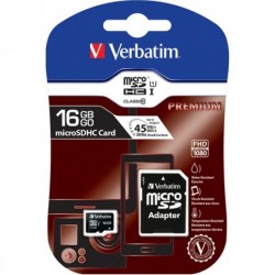 Verbatim Micro SDHC Classe 10 fino a 45mb/sec 44082 16GB